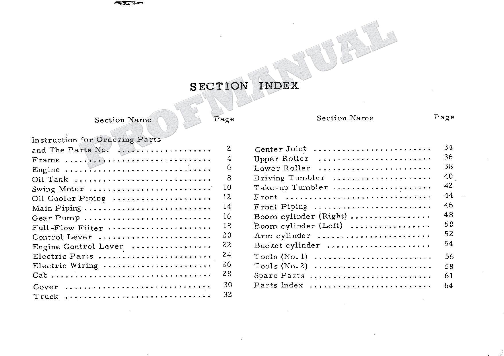 HITACHI UH03-2 CONSTRUCTION Excavator Parts Catalog Manual