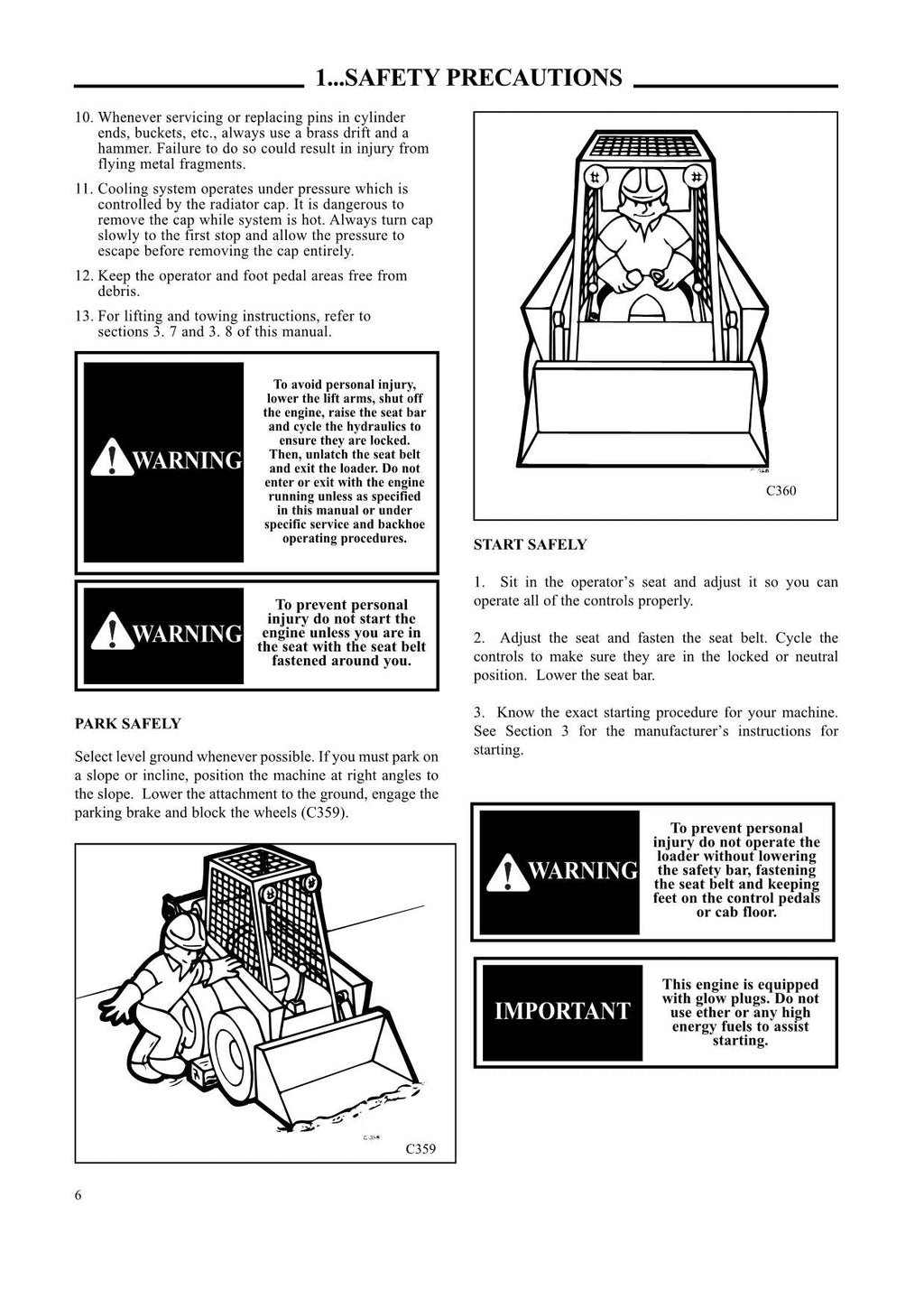 Hyundai HSL500T SKID STEER LOADER Operators Maintenance Manual