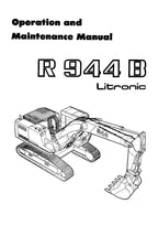 Liebherr R944 B Litronic Excavator Operators manual serial 9872