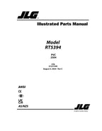 JLG RT5394 Scissor Lift Parts Catalog Manual