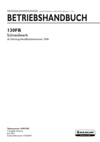New Holland 130FB Schneidwerk Betriebsanleitung