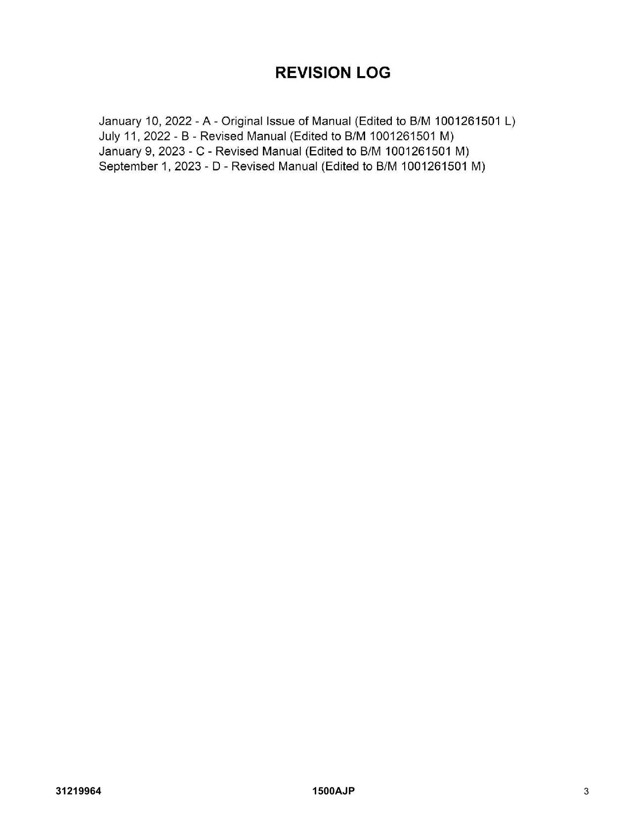 Manual del catálogo de piezas del elevador de pluma JLG 1500AJP 31219964