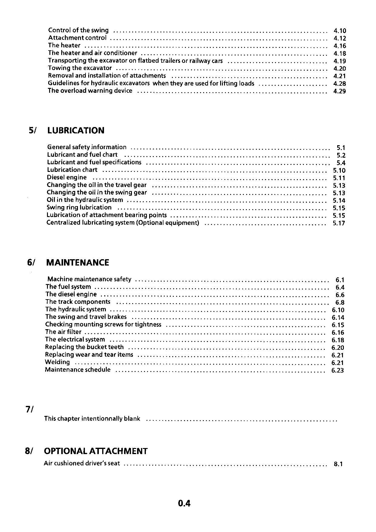Liebherr R922 Litronic Excavator Operators manual serial 101