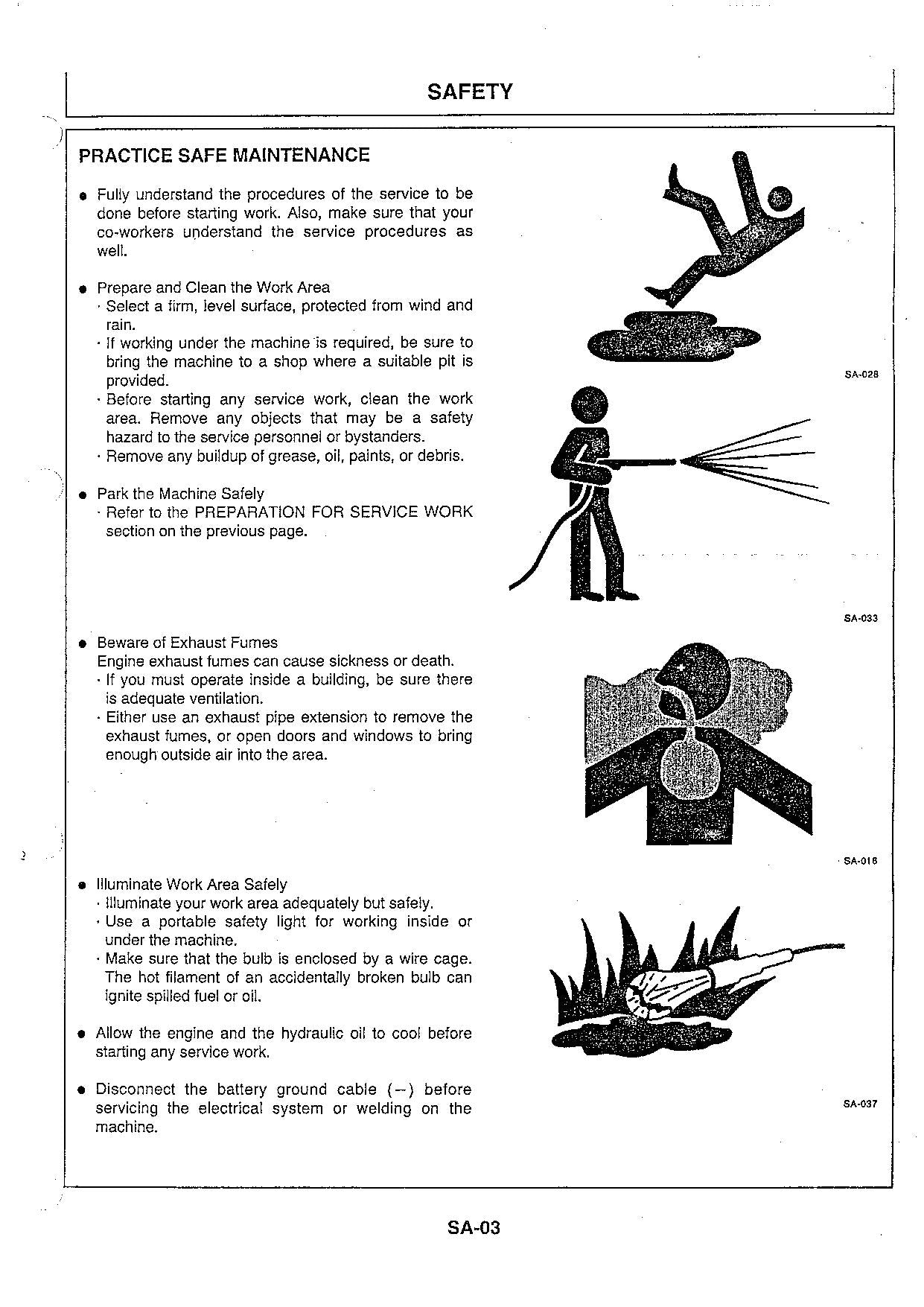 Hitachi EX55UR Excavator Operational Test Troubleshooting Service manual