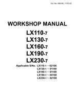 Hitachi LX110-7 LX130-7 LX160-7 LX190-7 LX230-7 Loader Workshop Manual SEND SN