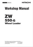 Hitachi ZW550-G Wheel Loader Workshop Manual