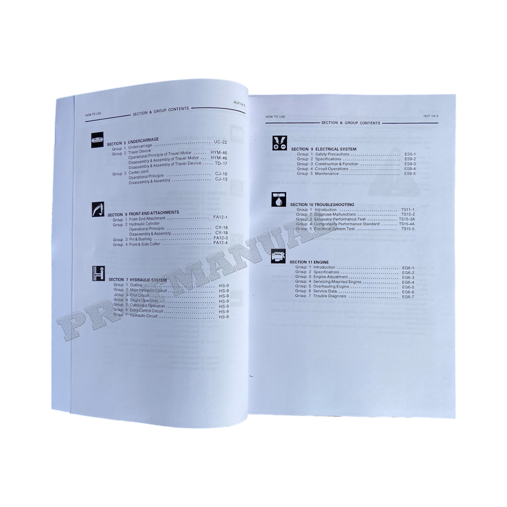 HITACHI EX60 EXCAVATOR SERVICE MANUAL
