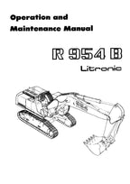 Liebherr R954 B Litronic Excavator Operators manual serial 5001