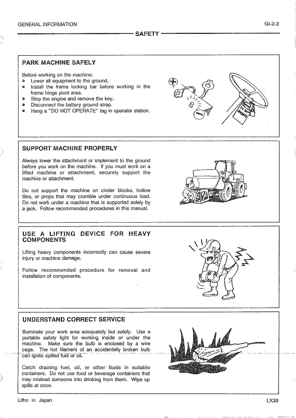 Hitachi LX30 Wheel Loader Workshop Manual