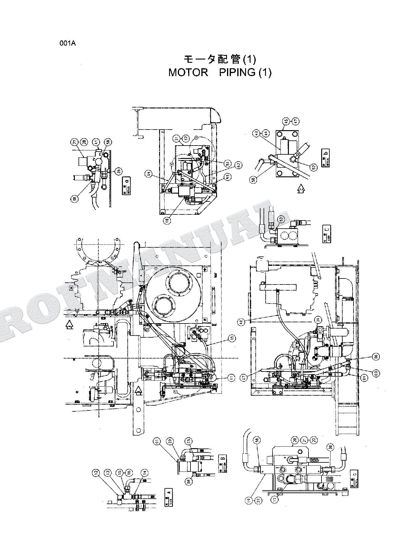 HITACHI EX200LV-5 EX200-5X EX200-5E Lifting Magnt Excavator Parts Catalog Manual
