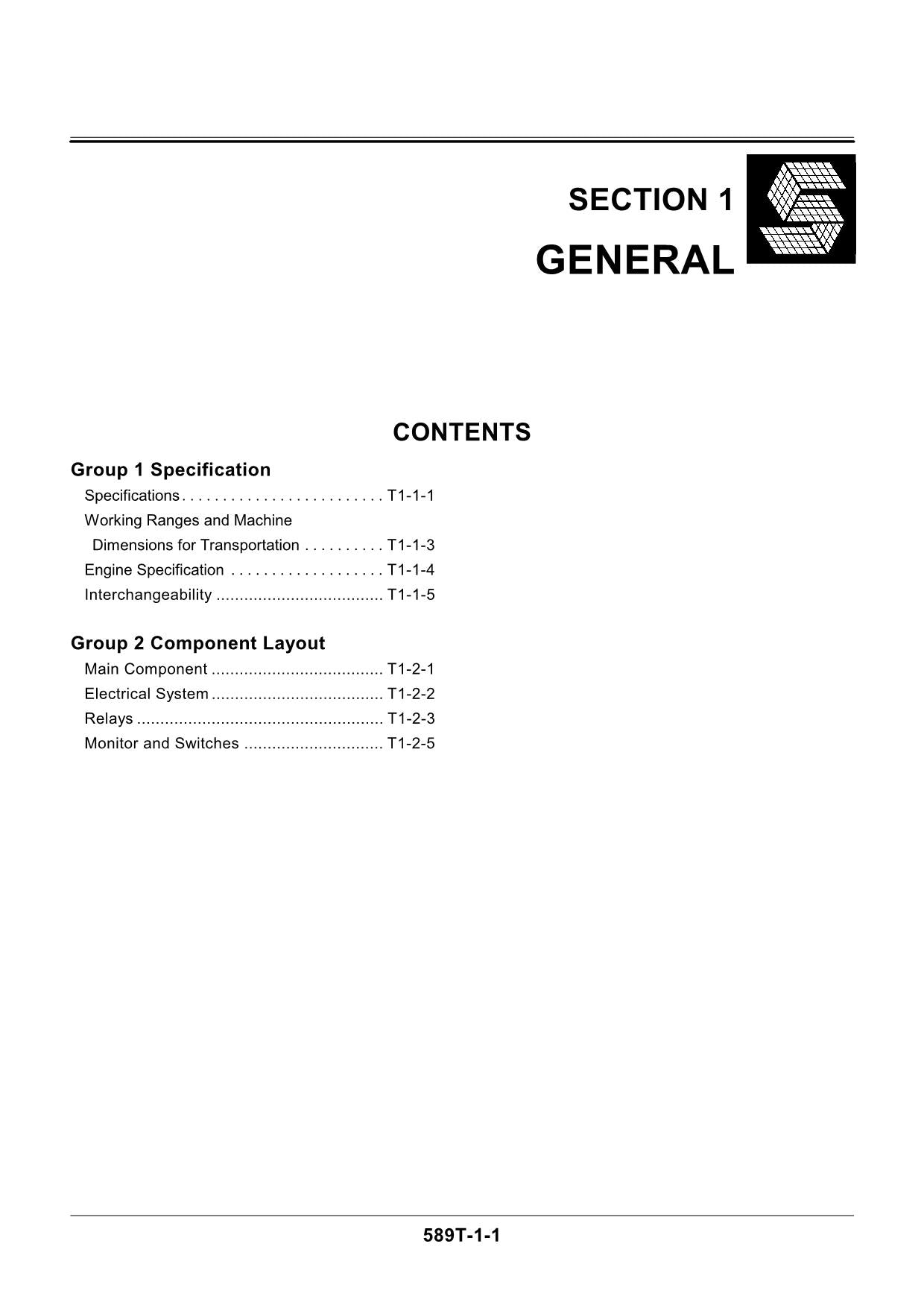 Hitachi EX27U EX35U Excavator Operational Test Troublesh Service Manual Scheme