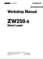 Hitachi ZW250-6 Wheel Loader Workshop Manual