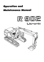 Liebherr R902 Litronic Excavator Operators manual serial 3001