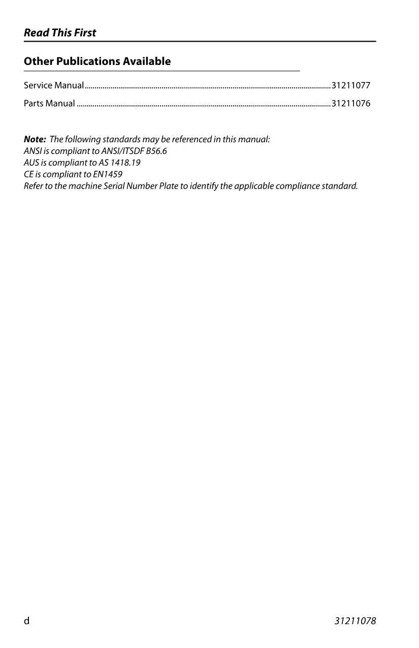Manual del operador de mantenimiento y operación del manipulador telescópico JLG G15-44A