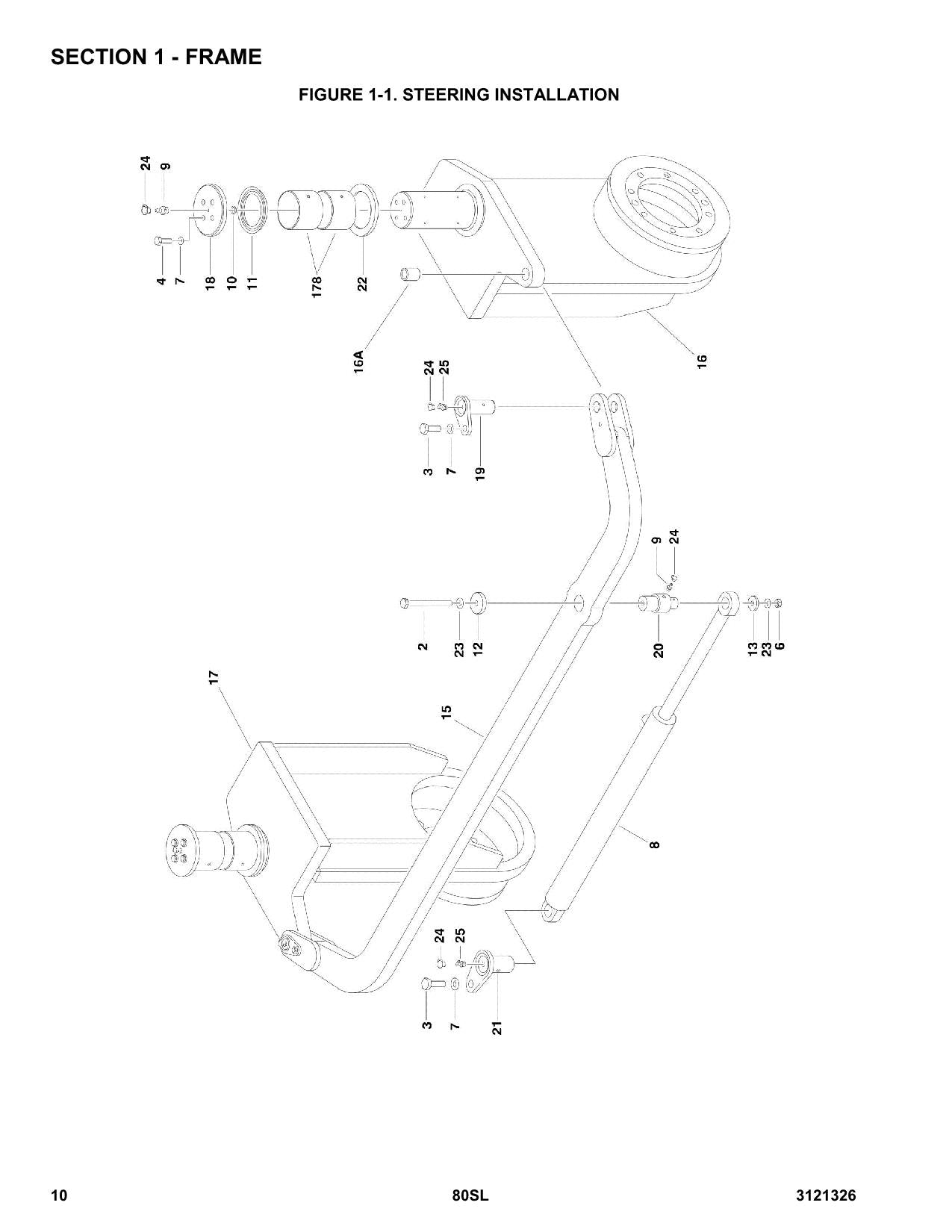 JLG 80SL Scissor Lift Parts Catalog Manual
