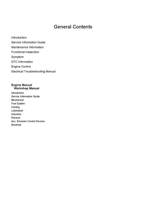 HITACHI 6UZ1 ENGINE INTERIM TIER 4 COMPATIBLE SERVICE MANUAL