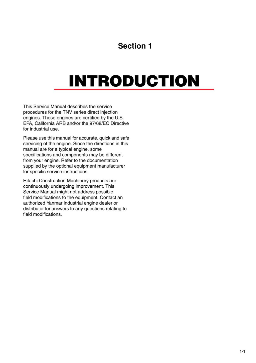 Hitachi Yanmar 4TNV84 4TNV84T Workshop Service Repair Manual with Schemes