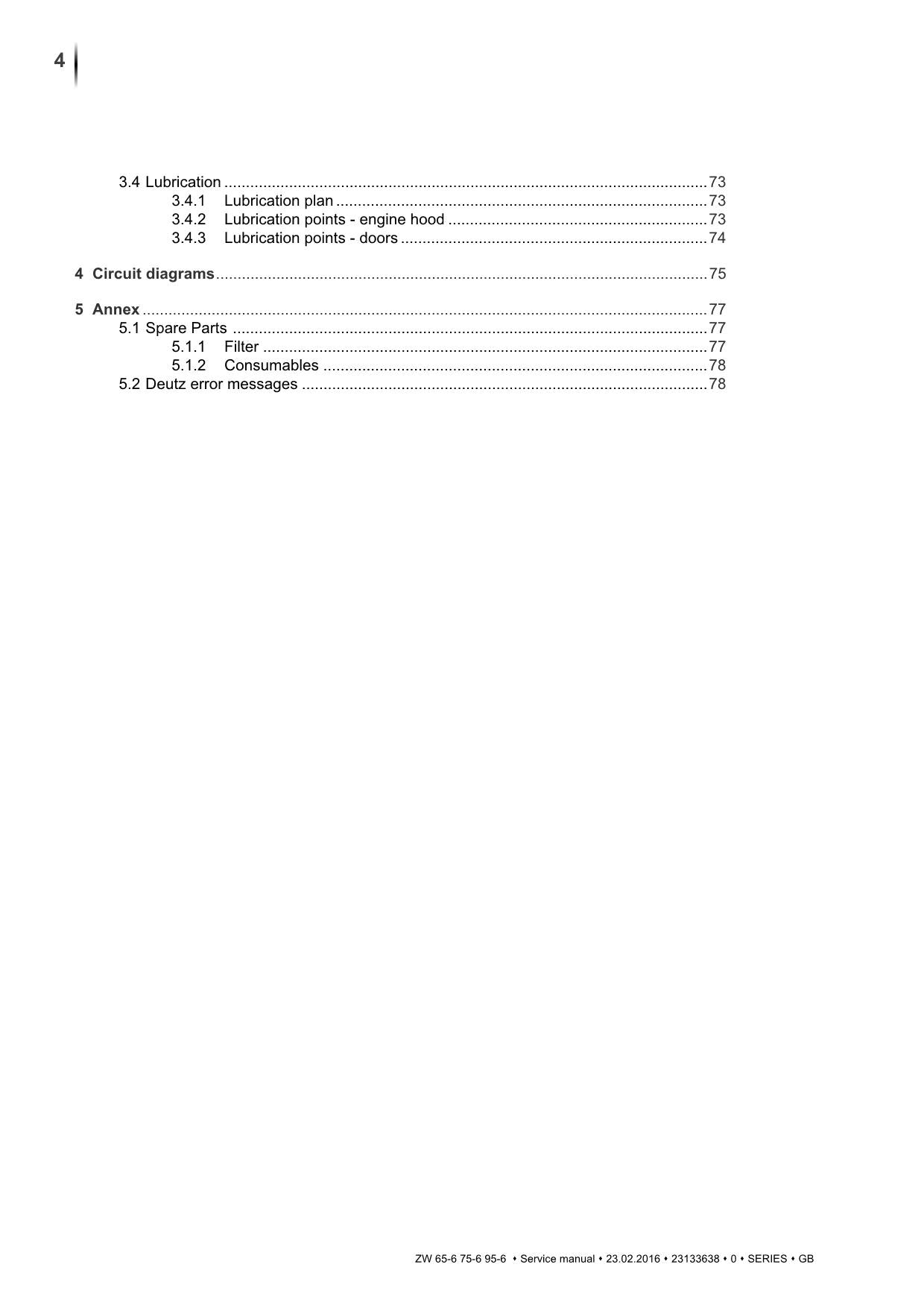 Hitachi ZW65-6 ZW75-6 ZW95-6 Wheel Loader Service Manual +Schematics