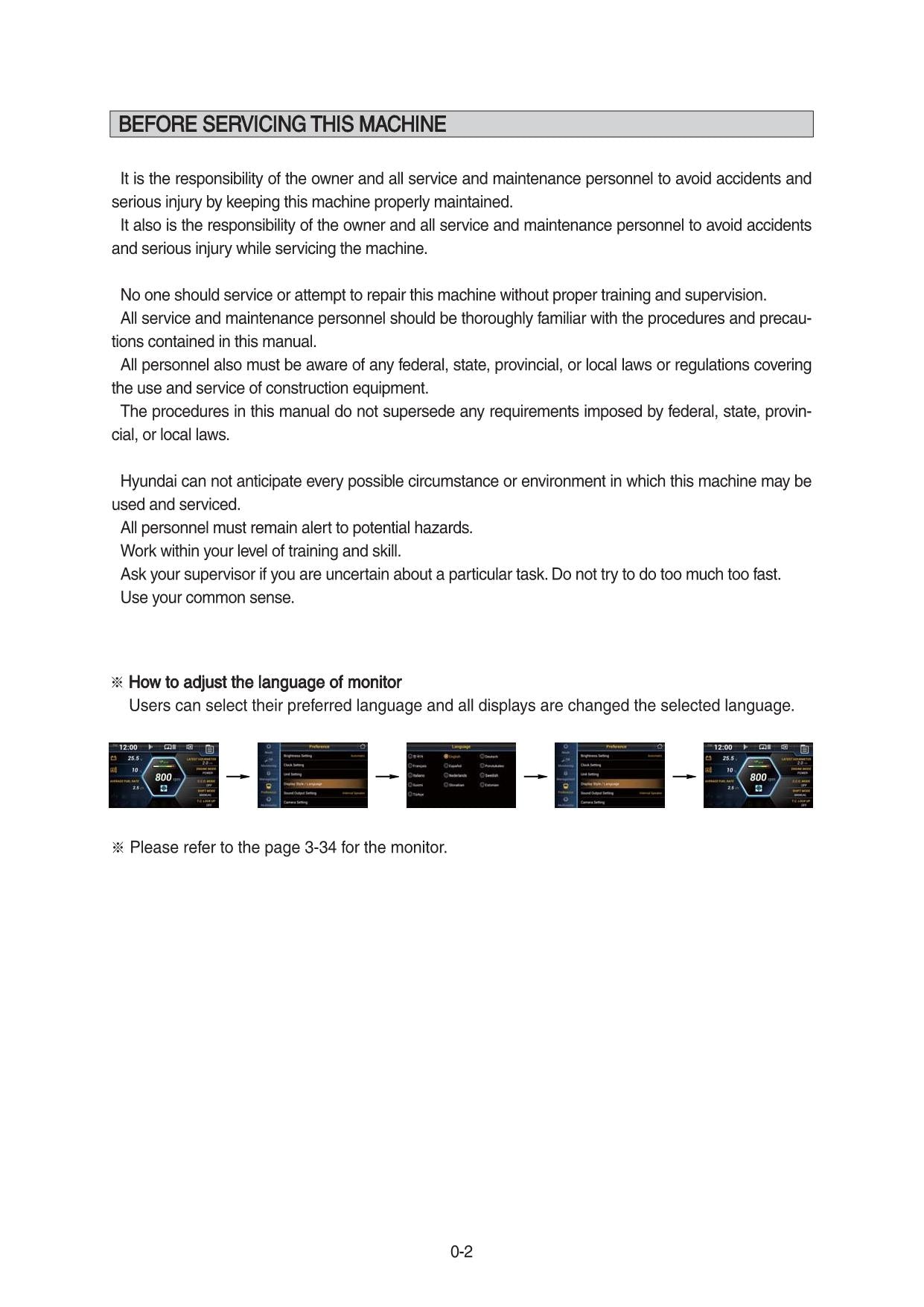 Manual de mantenimiento del operador de la cargadora de ruedas Hyundai HL980 T3