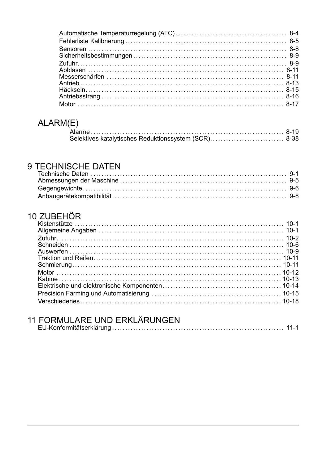 New Holland FR450 FR500 FR600 FR700 FR850 Feldhäcksler Betriebsanleitung Ab 5876