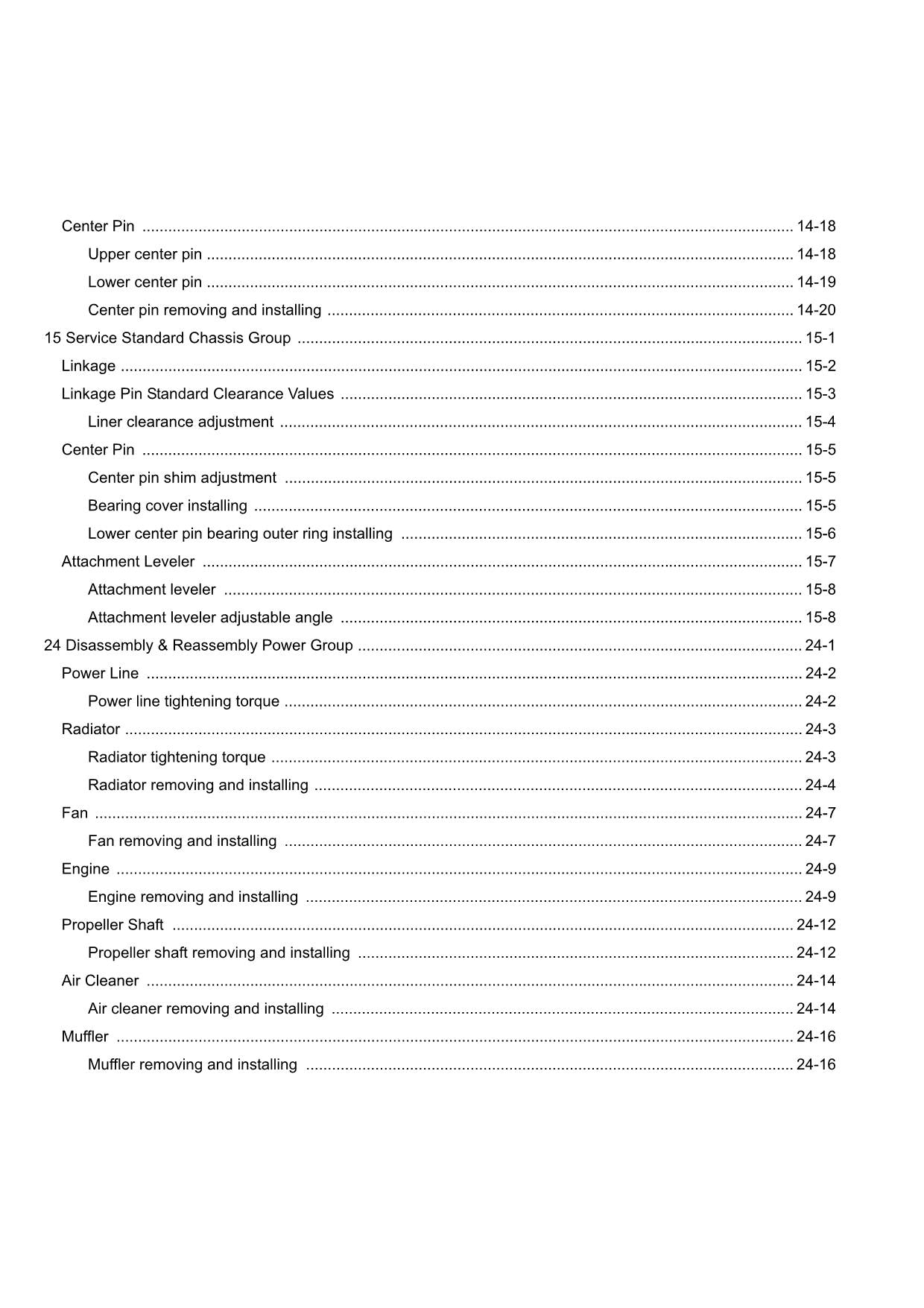 Hitachi ZW220-G Wheel Loader Workshop Manual