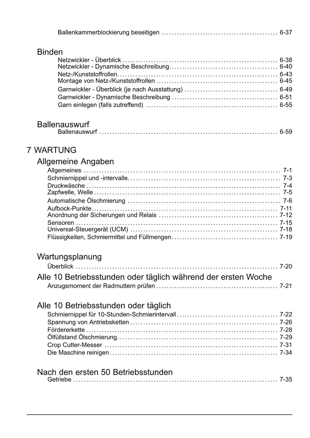 New Holland Roll Bar 125 Rundballenpresse Betriebsanleitung 92080422