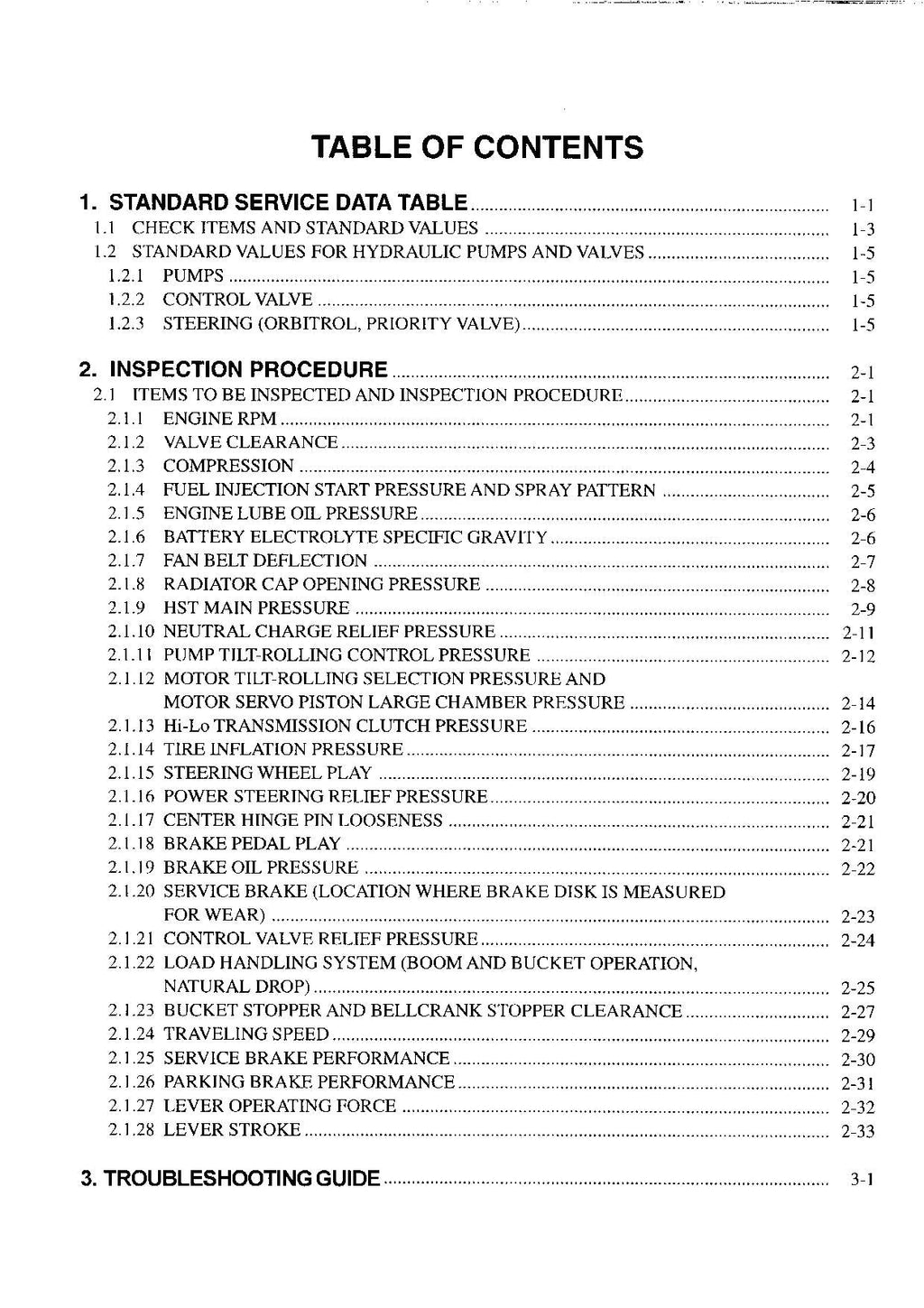 Hitachi LX70-7 LX80-7 Wheel Loader Inspection Manual SN up to 02100 up to 01100