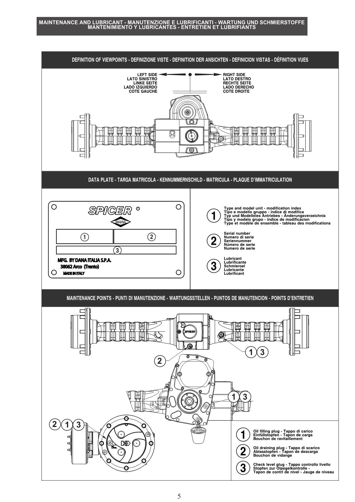 Hitachi 111-315 Axle Wheel Loader Service Manual