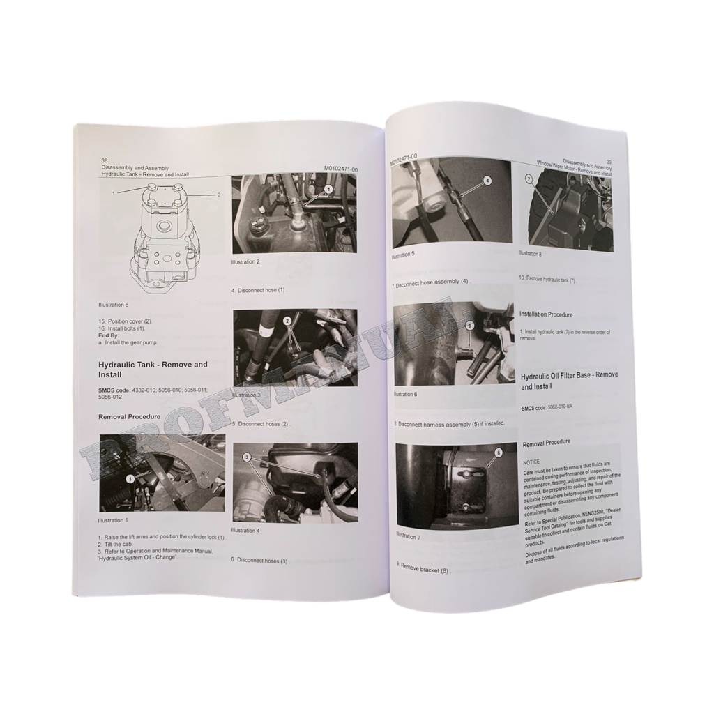 Caterpillar 259D3 257D3 236D3 242D3 Loader Service Manual Disassem Assem