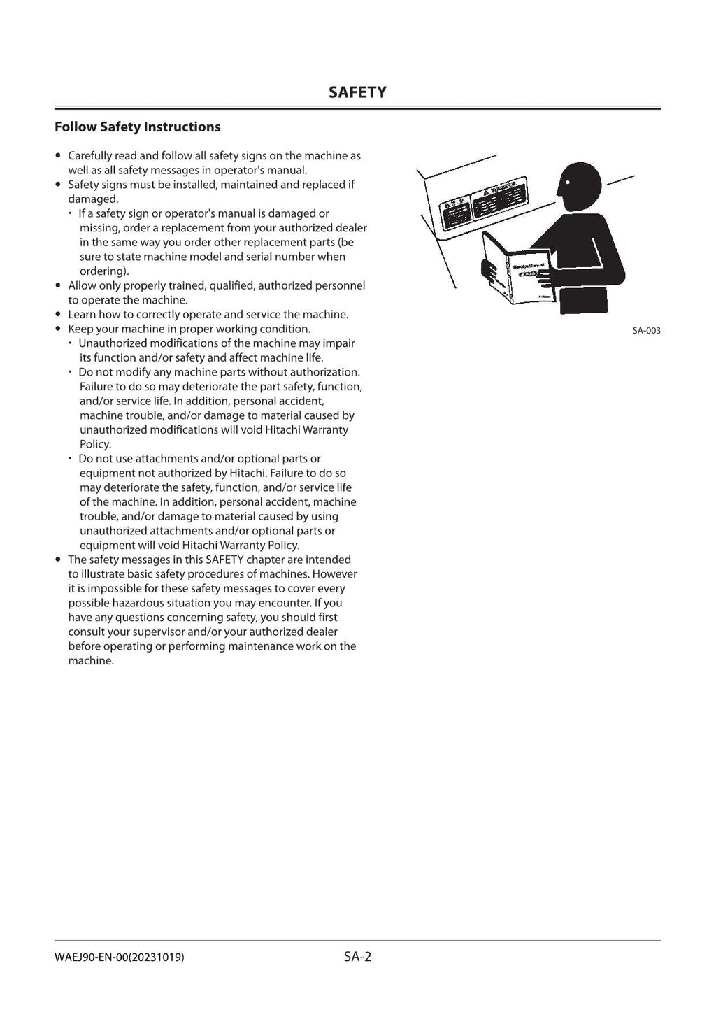 Manual de servicio y reparación de la excavadora Hitachi ZX55U-5B