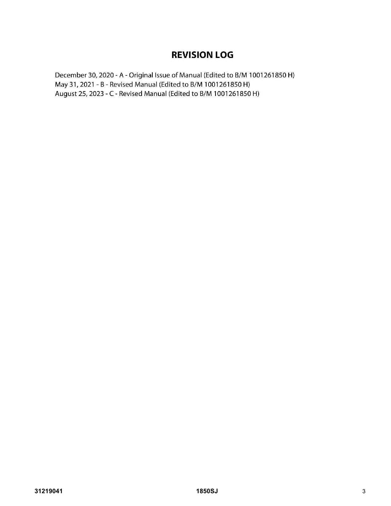 Manual del catálogo de piezas del elevador de pluma JLG 1850SJ 31219041