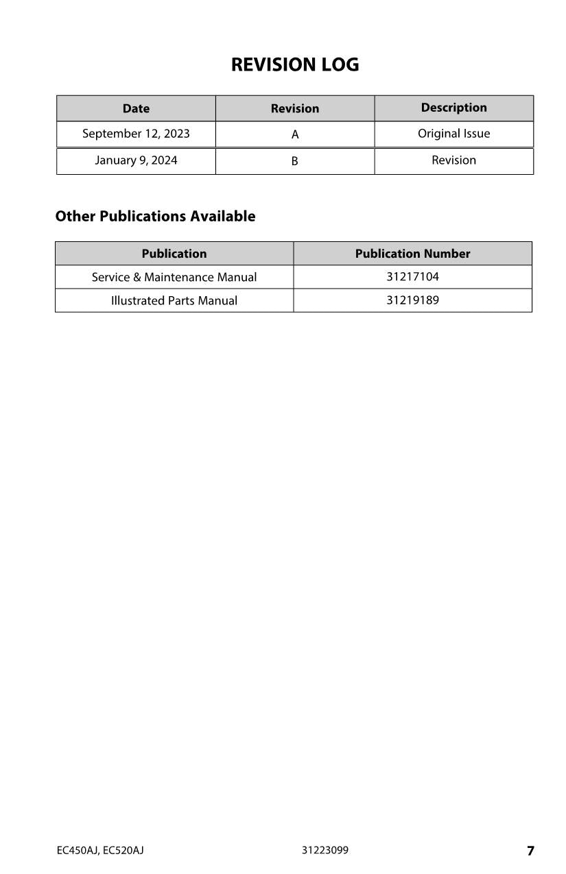 Manual del operador de mantenimiento y operación de la plataforma elevadora JLG EC450AJ EC520AJ 31223099