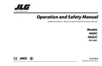 JLG 400SC 460SJC Boom Lift Maintenance Operation Operators Manual 31215018