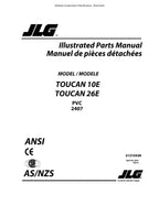 JLG  10E 26E  Vertical Lift Parts Catalog Manual