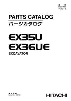 Manual del catálogo de piezas de la excavadora Hitachi EX35U número de serie 000101-