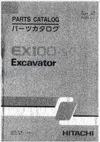 HITACHI EX100-3C Excavator Parts Catalog Manual SN 01001-