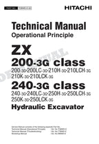HITACHI ZX200-3G ZX240-3G Excavator Service Manual Operat Principle