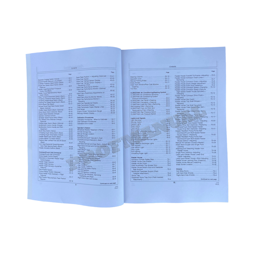 MANUAL DEL OPERADOR DE LA COSECHADORA JOHN DEERE 9870 STS + ¡BONIFICACIÓN! 