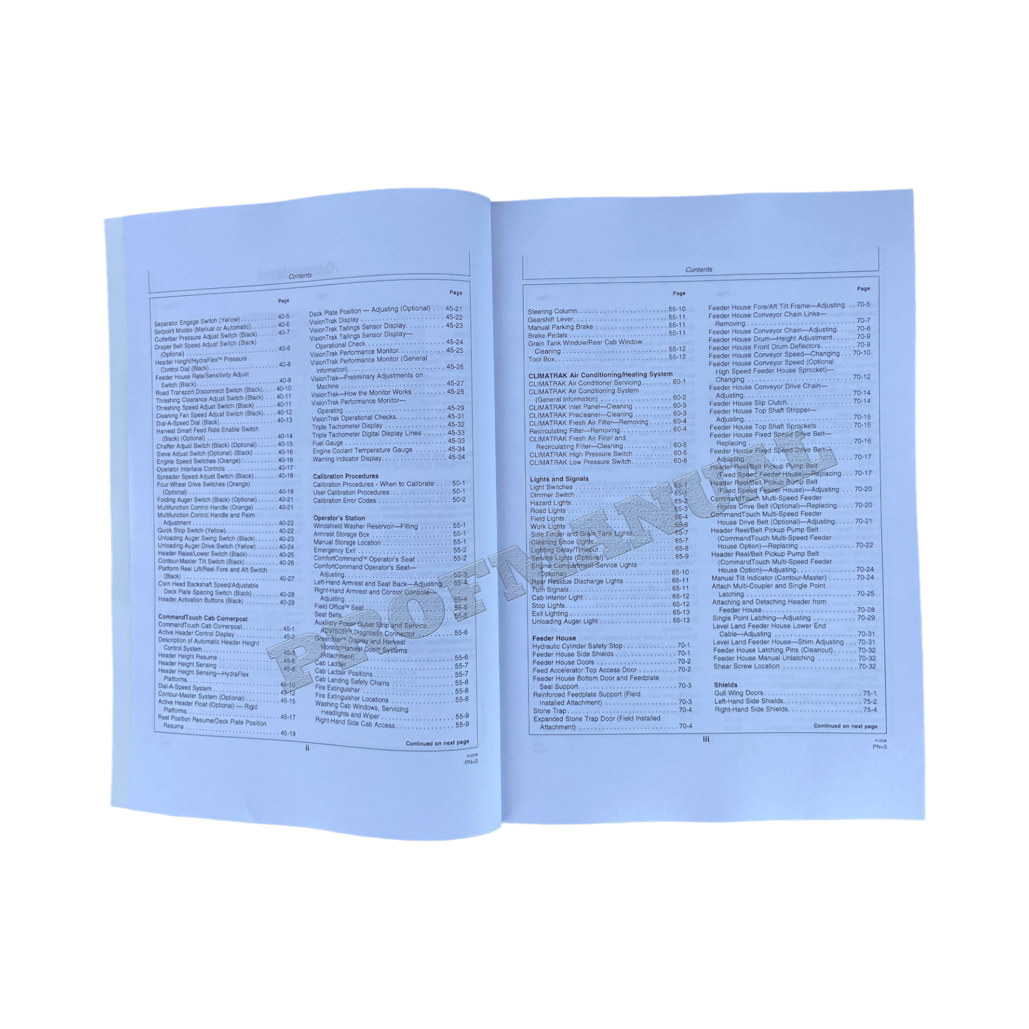 MANUAL DEL OPERADOR DE LA COSECHADORA JOHN DEERE 9870 STS + ¡BONIFICACIÓN! 