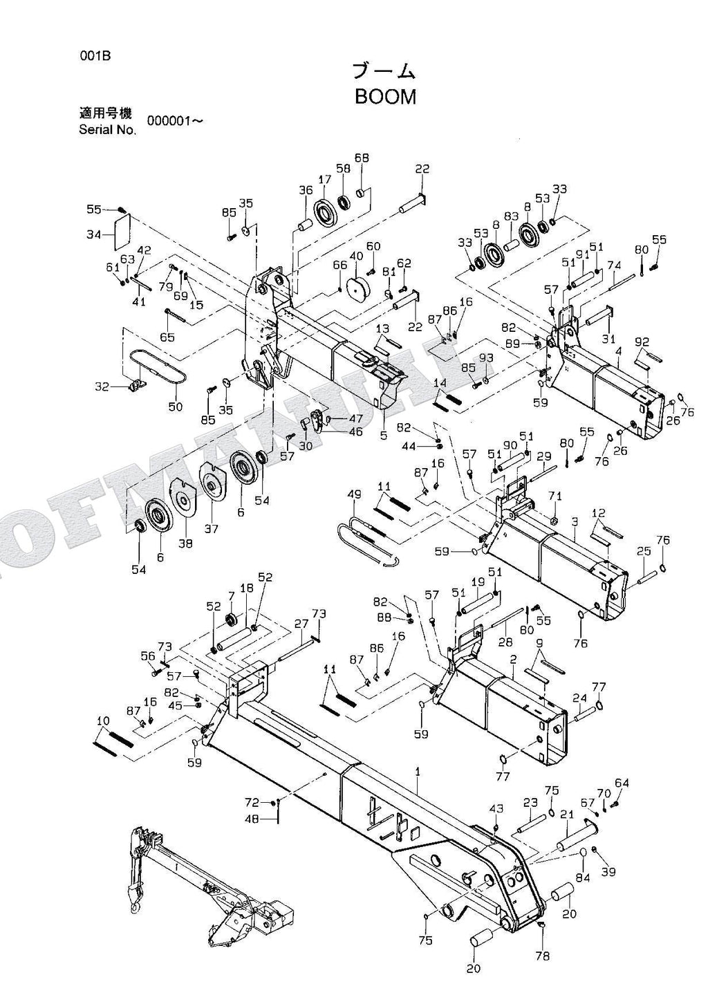 HITACHI EX75URT EX100T Excavator Parts Catalog Manual