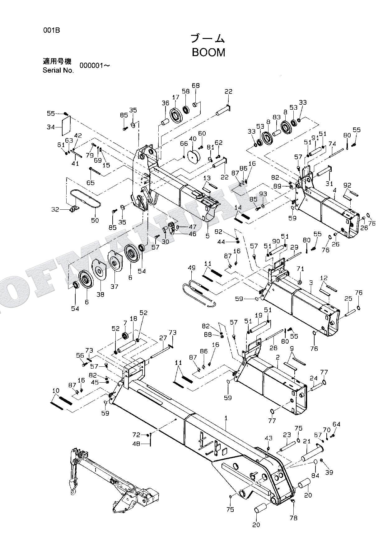 HITACHI EX75URT EX100T Excavator Parts Catalog Manual