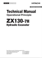 HITACHI ZAXIS ZX130-7H Excavator Operational Principle Technical Manual