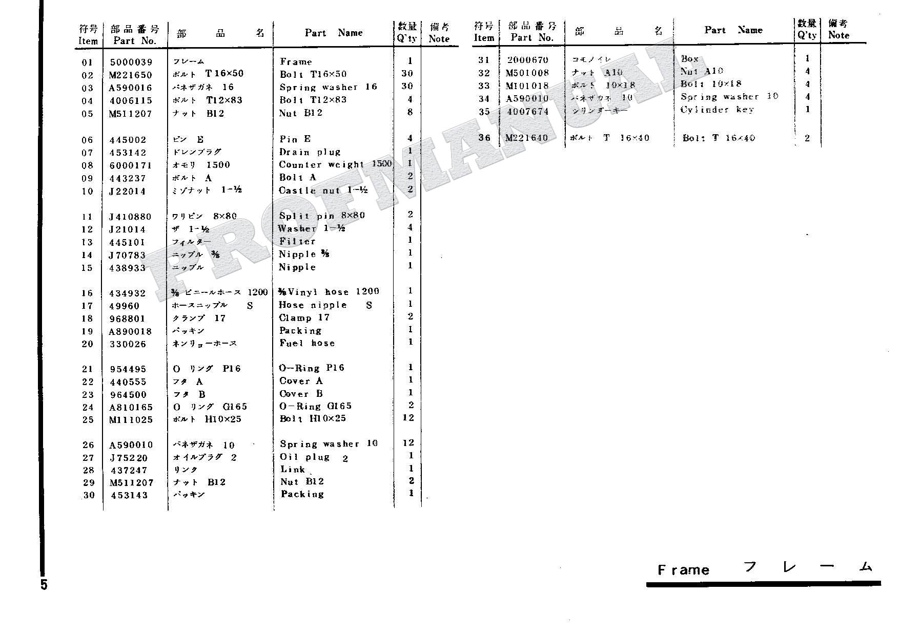 HITACHI UH03-4 CONSTRUCTION Excavator Parts Catalog Manual