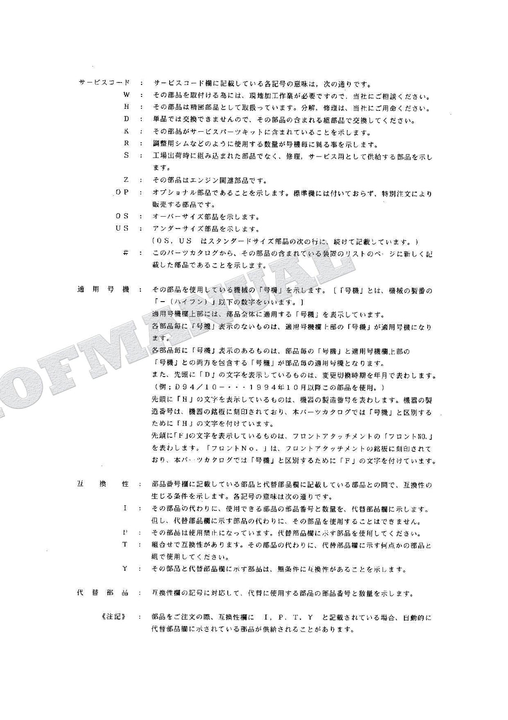 HITACHI EX60-3 EX60LC-3 Excavator Parts Catalog Manual SN 40001-