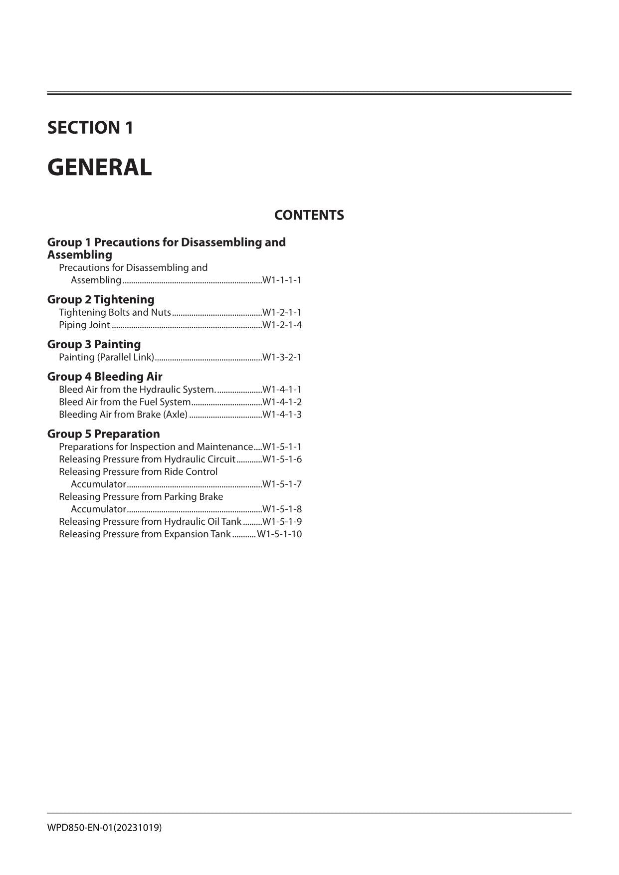 Hitachi ZW180-6 ZW180PL-6 Wheel Loader Workshop Manual