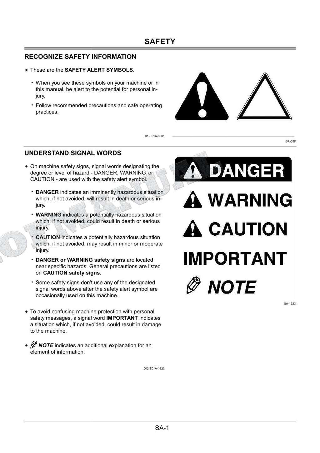 HITACHI FV30 Land Mine Remover Repair Service Manual