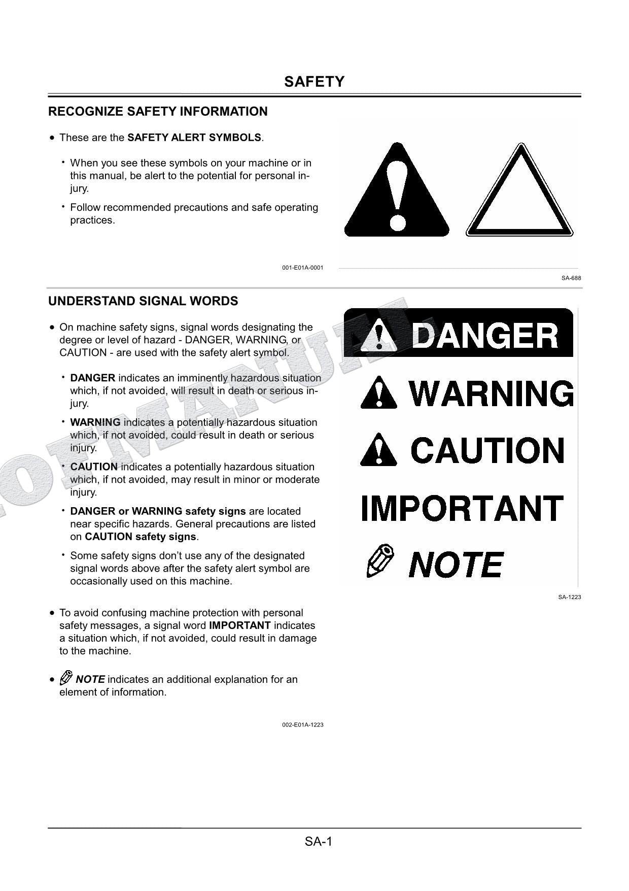 HITACHI FV30 Land Mine Remover Repair Service Manual