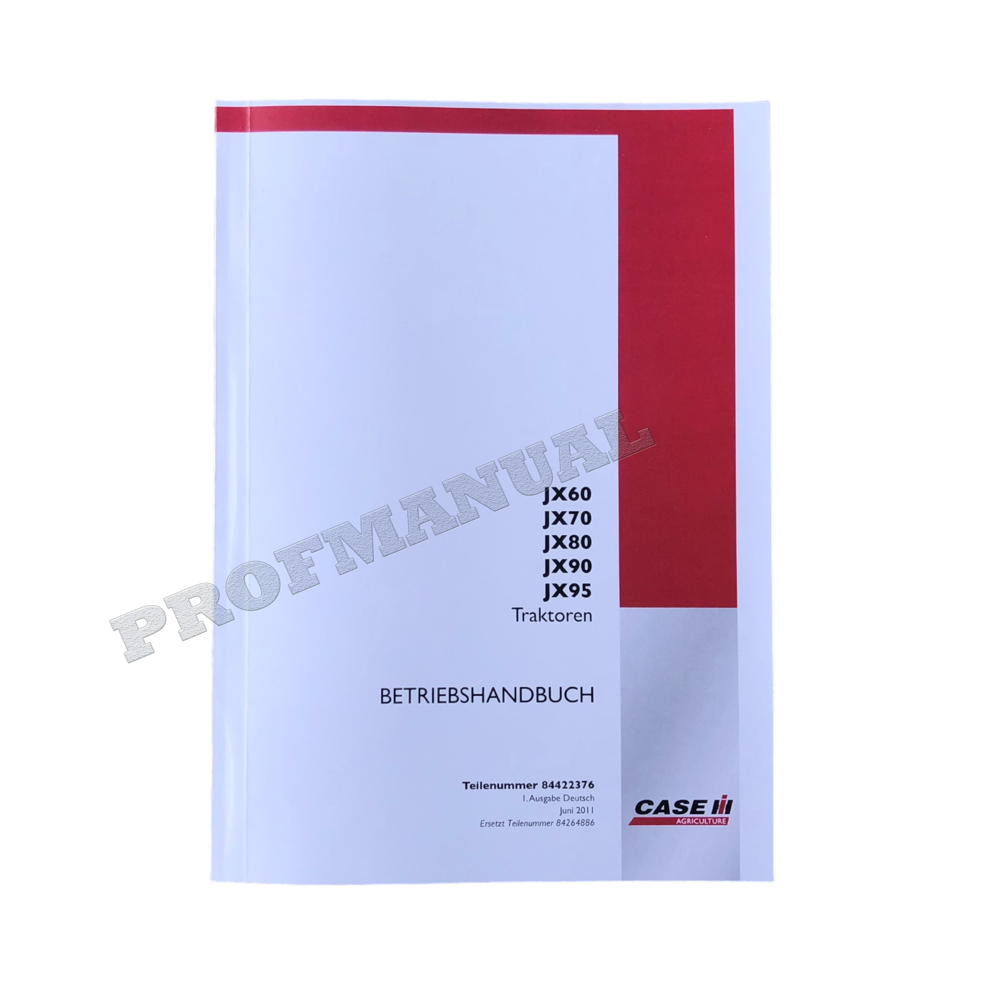 CASO JX60 JX70 JX80 JX90 JX95 TRAKTOR BETRIEBSANLEITUNG