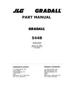GRADALL 544B Telehandler Parts Catalog Manual