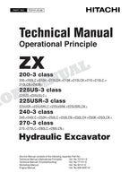 HITACHI ZX225USR-3 ZX240-3 Excavator Service manual Operat principle